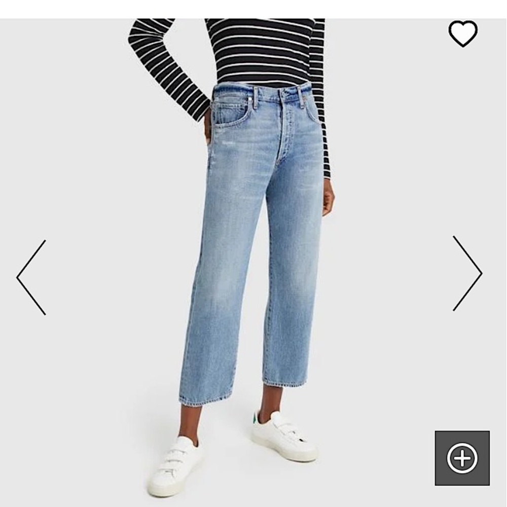 Citizens premium vintage Emery rise relaxed crop jeans